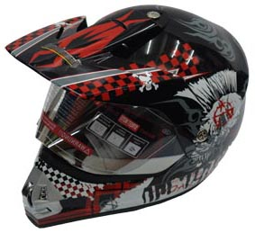 Каска STREET MOTO Punk-R Black